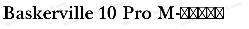 Baskerville 10 Pro M字体转换
